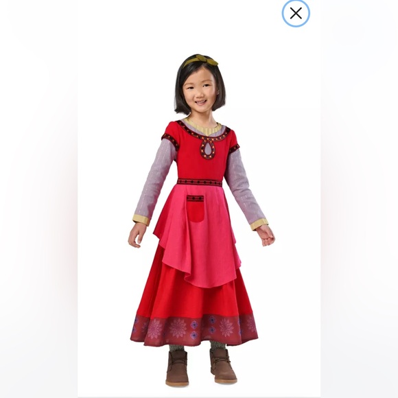 NWT Disney Parks Authentic Wish Dahlia Costume Size 3 Girls Dress up Halloween - Picture 14 of 14